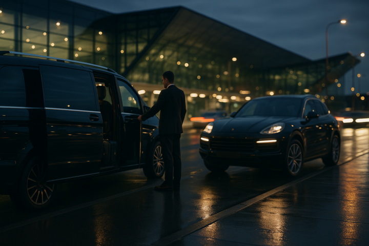Ekskluzywny transfer VIP z kierowcą w Krakowie w okolicach lotniska Balice