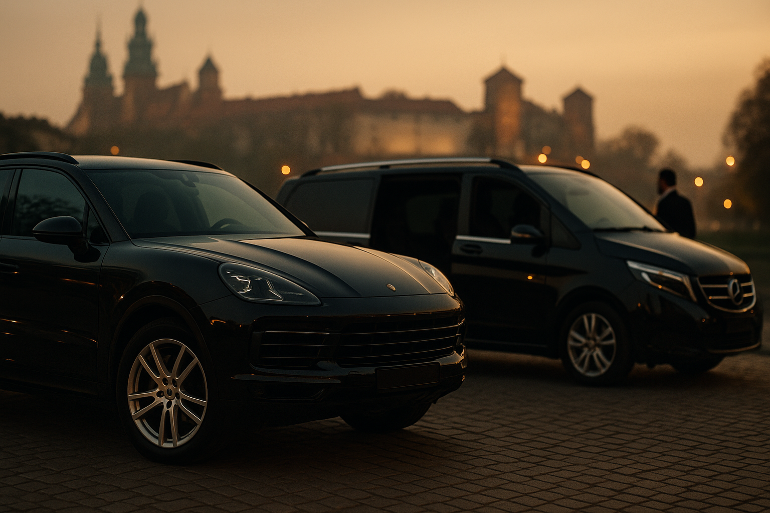 Luksusowe auto premium i VIP van w Krakowie, gotowe do przejażdżki i transferu
