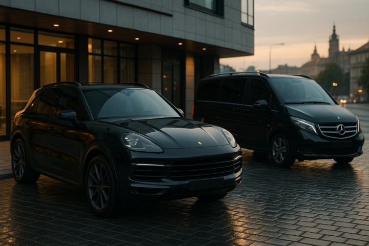 Premium SUV i van VIP w Krakowie gotowe do szybkiego wynajmu i transferu