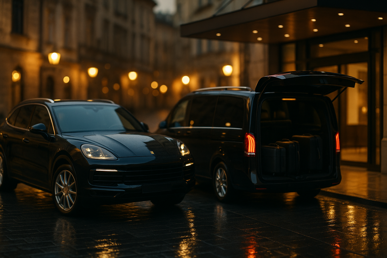 Premium SUV i luksusowy van VIP w Krakowie podczas transferu na weekend z Balic