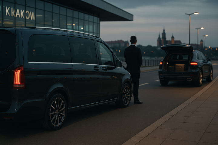 Luksusowy transfer VIP z Balic do Krakowa: elegancki van i SUV premium