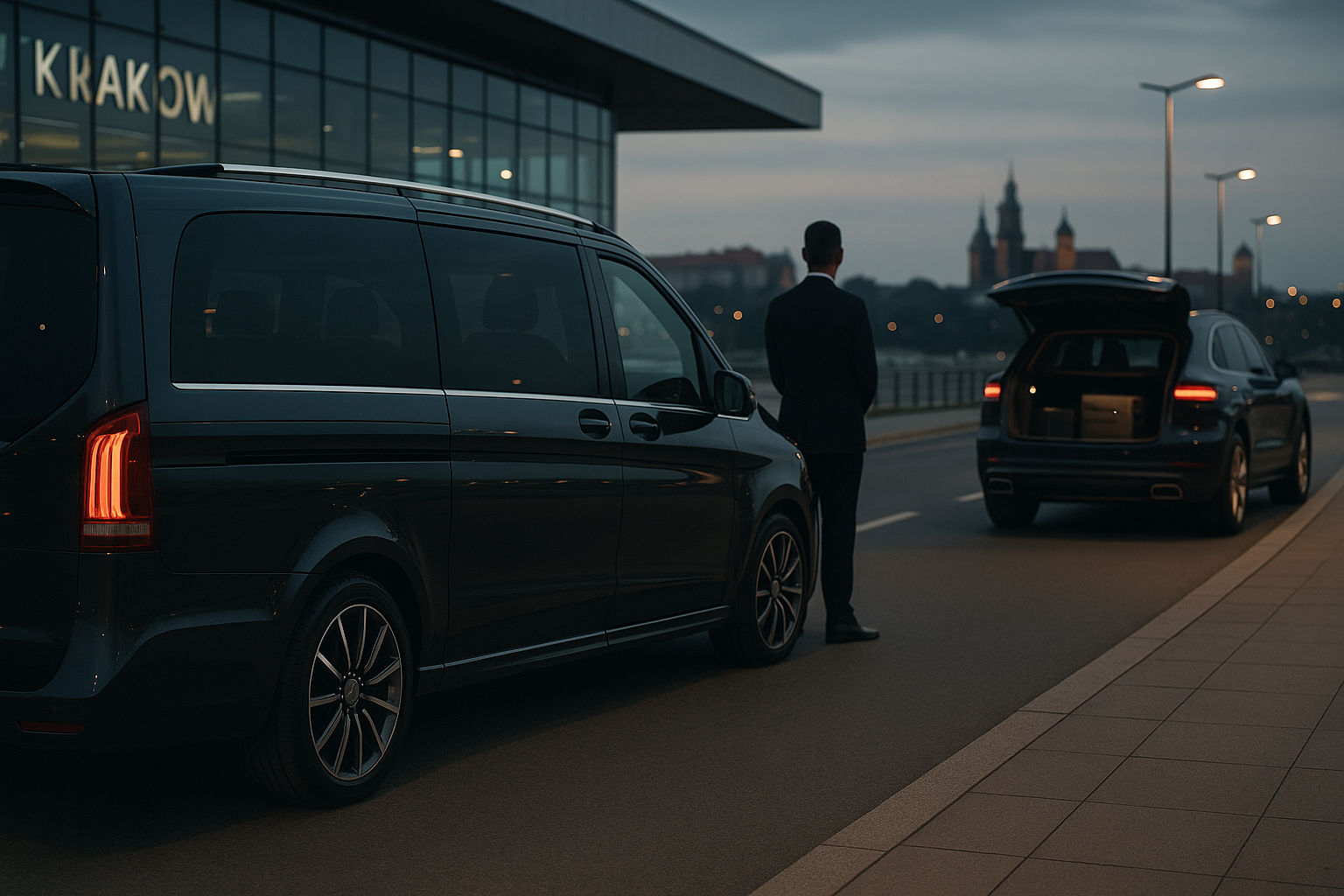 Luksusowy transfer VIP z Balic do Krakowa: elegancki van i SUV premium