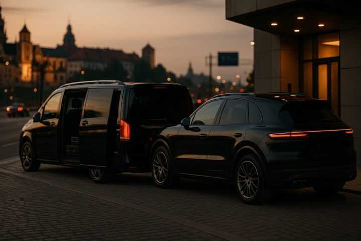 Dyskretne auto VIP do transportu ambasadorów w Krakowie, transfer hotelowy i lotniskowy